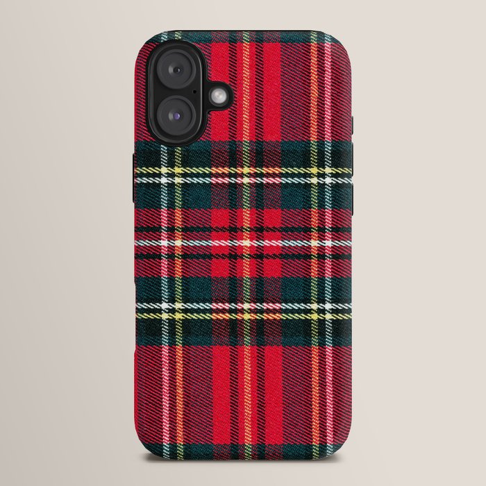 Black Red Tartan Plaid Scottish Pattern iPhone Case Gallery Image 14