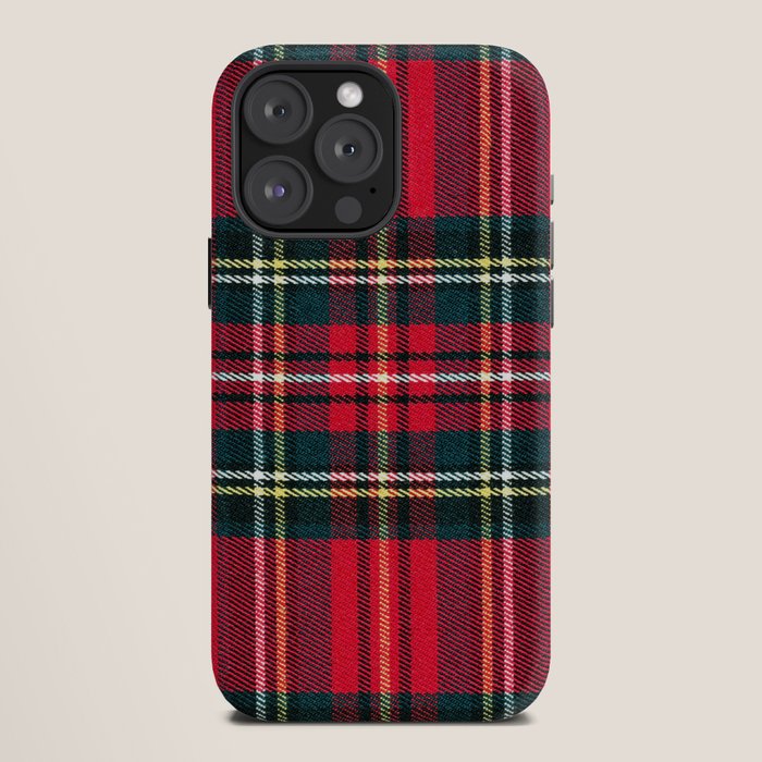 Black Red Tartan Plaid Scottish Pattern iPhone Case Gallery Image 12