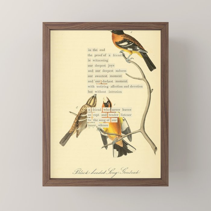 Bird Divinations: Black-headed Song-grosbeak (about: almanacofbirds.org) Mini Art Print Gallery Image 2