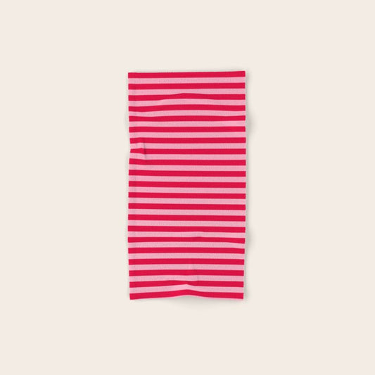 Retro, Beach, Colorful Stripes, Pink and Red Towels Gallery Image 1