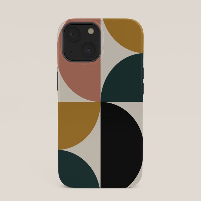 Bauhaus Mid Century Modern Geometric I iPhone Case Gallery Image 33