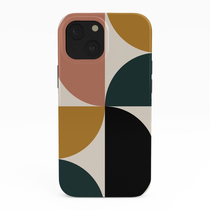 Bauhaus Mid Century Modern Geometric I iPhone Case Gallery Image 38