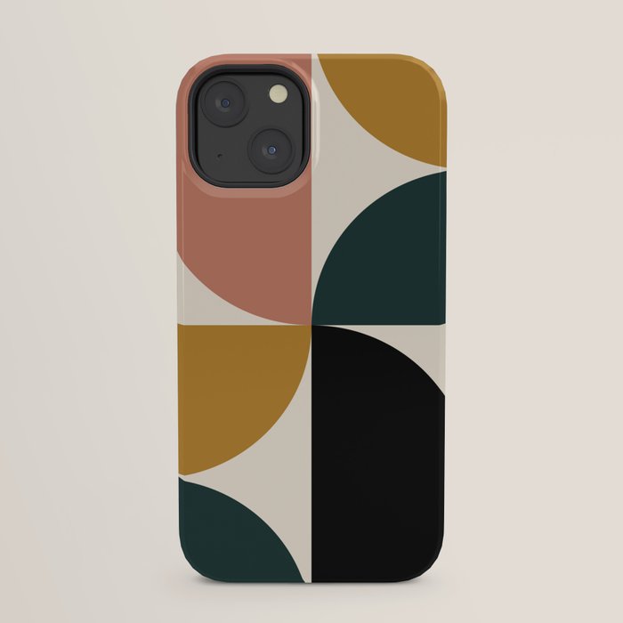 Bauhaus Mid Century Modern Geometric I iPhone Case Gallery Image 21