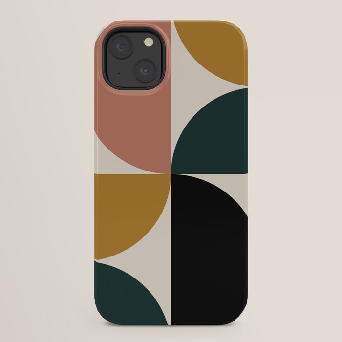 Bauhaus Mid Century Modern Geometric I iPhone Case Gallery Image 30