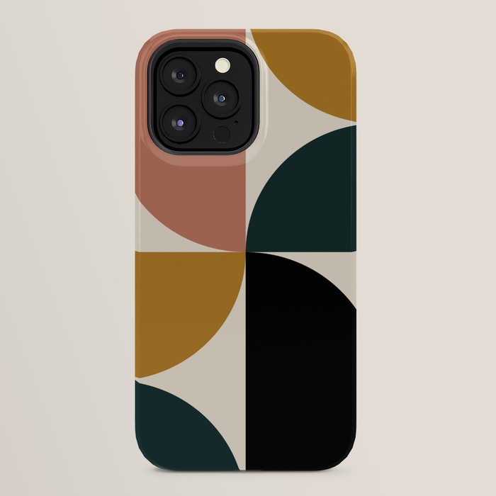 Bauhaus Mid Century Modern Geometric I iPhone Case Gallery Image 32