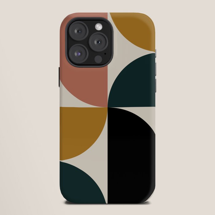 Bauhaus Mid Century Modern Geometric I iPhone Case Gallery Image 12
