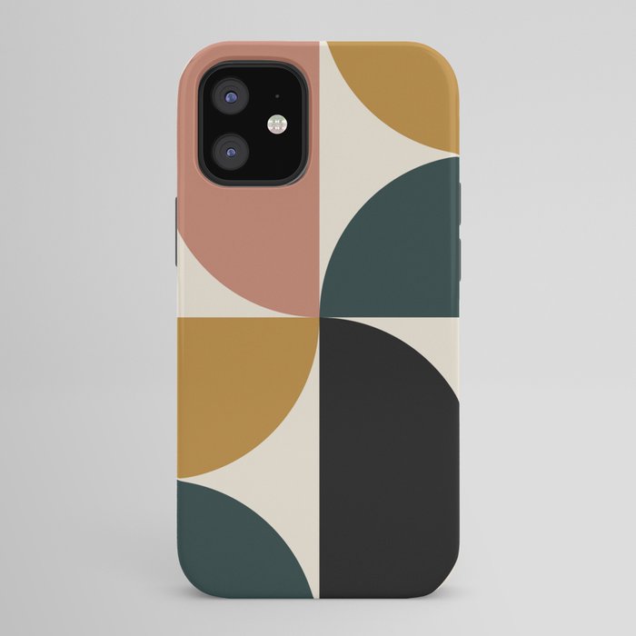 Bauhaus Mid Century Modern Geometric I iPhone Case Gallery Image 42