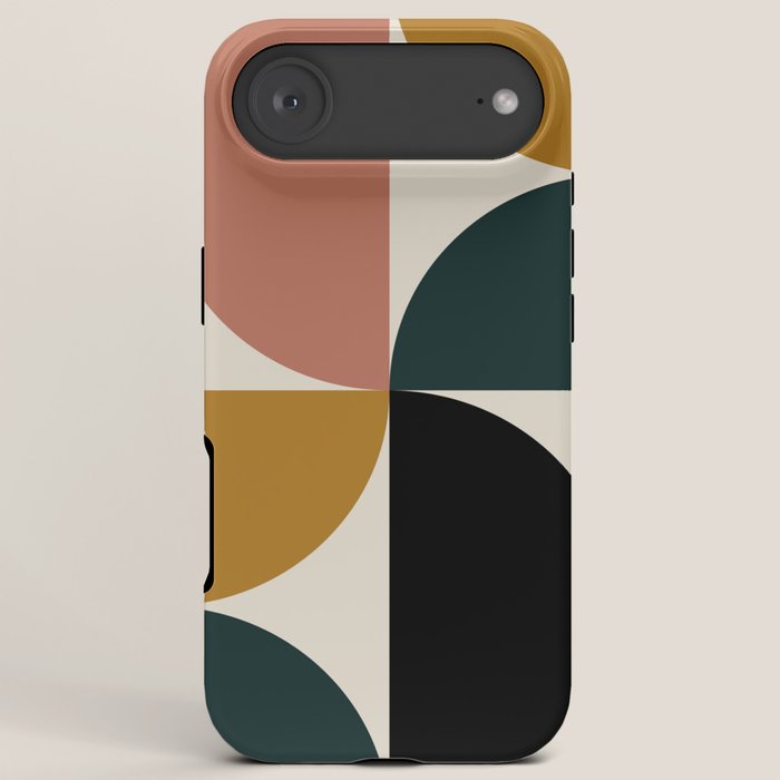 Bauhaus Mid Century Modern Geometric I iPhone Case Gallery Image 6