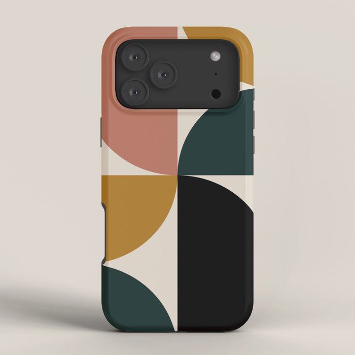 Bauhaus Mid Century Modern Geometric I iPhone Case Gallery Image 4