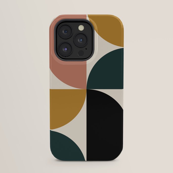 Bauhaus Mid Century Modern Geometric I iPhone Case Gallery Image 31