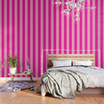 Pink Stripes Preppy Modern Wallpaper Gallery Image 1