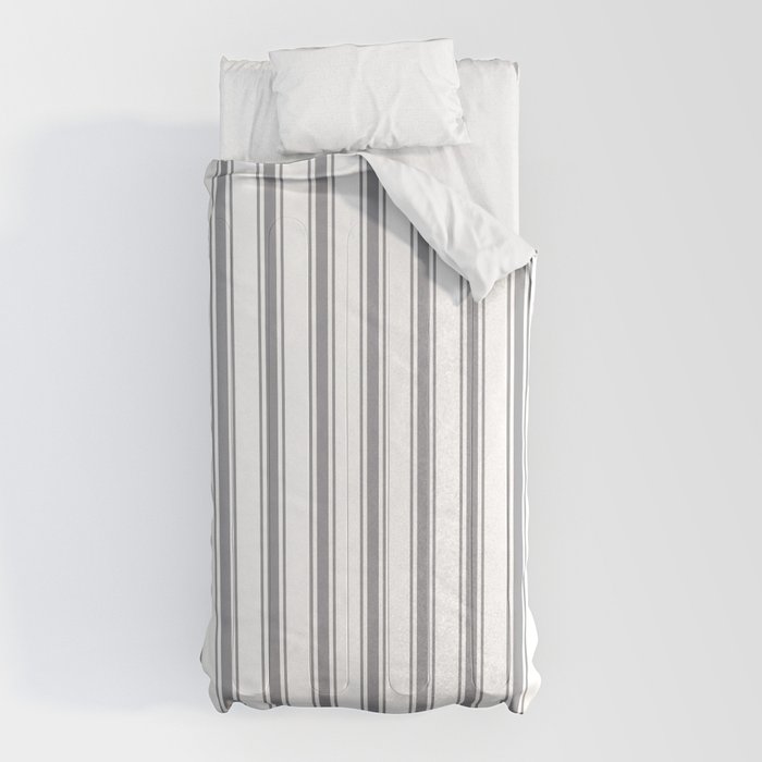 Gray blue ticking stripes Comforter Gallery Image 5