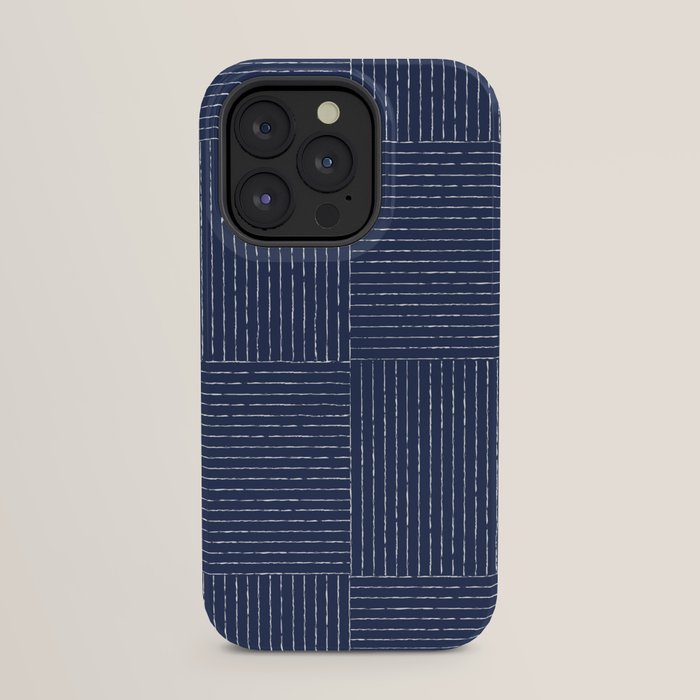 Lines III (Navy) iPhone Case Gallery Image 31