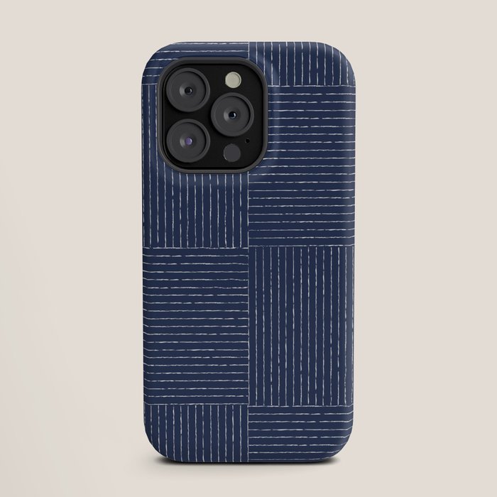 Lines III (Navy) iPhone Case Gallery Image 19