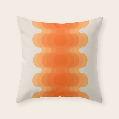 Echoes - Creamsicle Throw Pillow Gallery Image 2