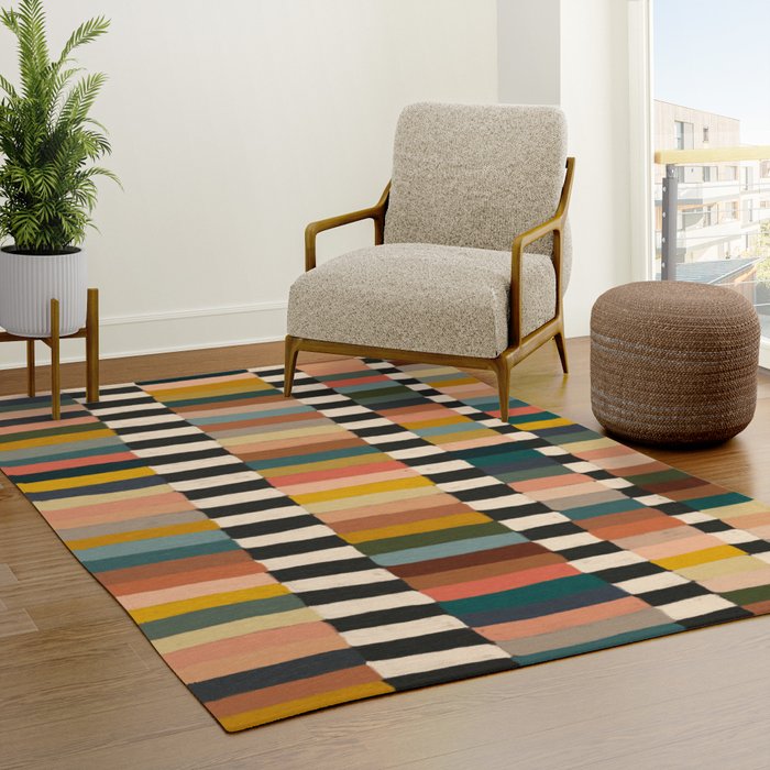 Mix of Stripes #10 Rug Gallery Image 3