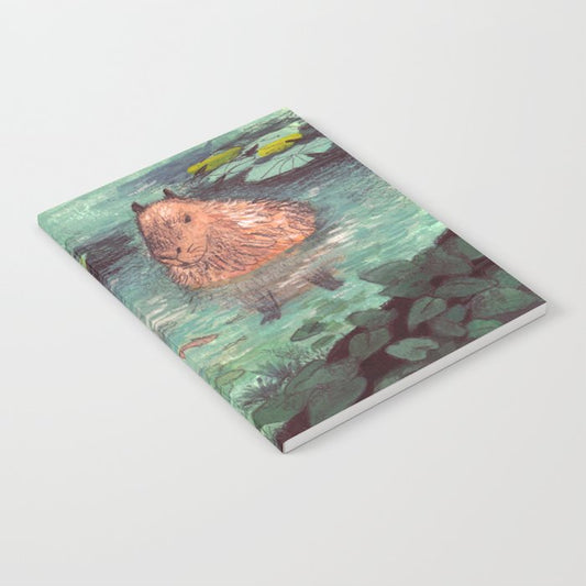 Capybara in the pond Notebook Gallery Image 2