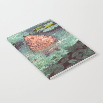 Capybara in the pond Notebook Gallery Image 1