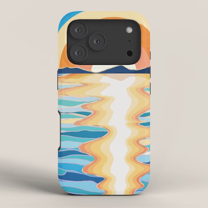 Retro Ocean Sun iPhone Case Gallery Image 3