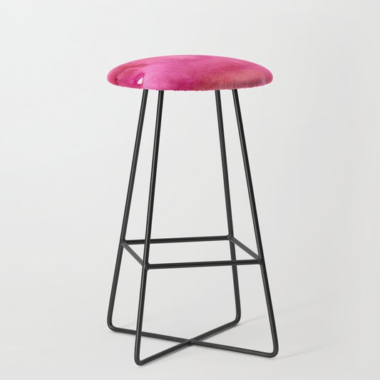 Blush pink magenta watercolor paint gradient Stool Gallery Image 1