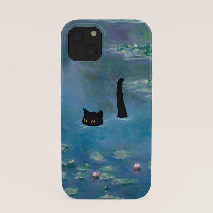 Cat Monet Waterlily iPhone Case Gallery Image 37
