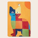 Squares Cat Cutting Board Gallery Image 1