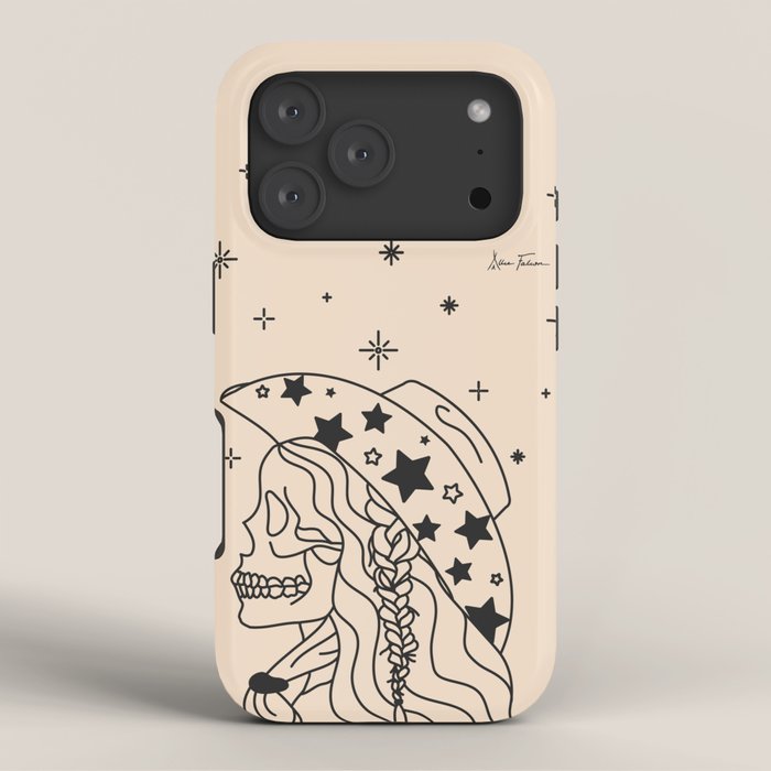 Love or Die Tryinâ - Rhinestone Cowgirl Black & Cream iPhone Case Gallery Image 3