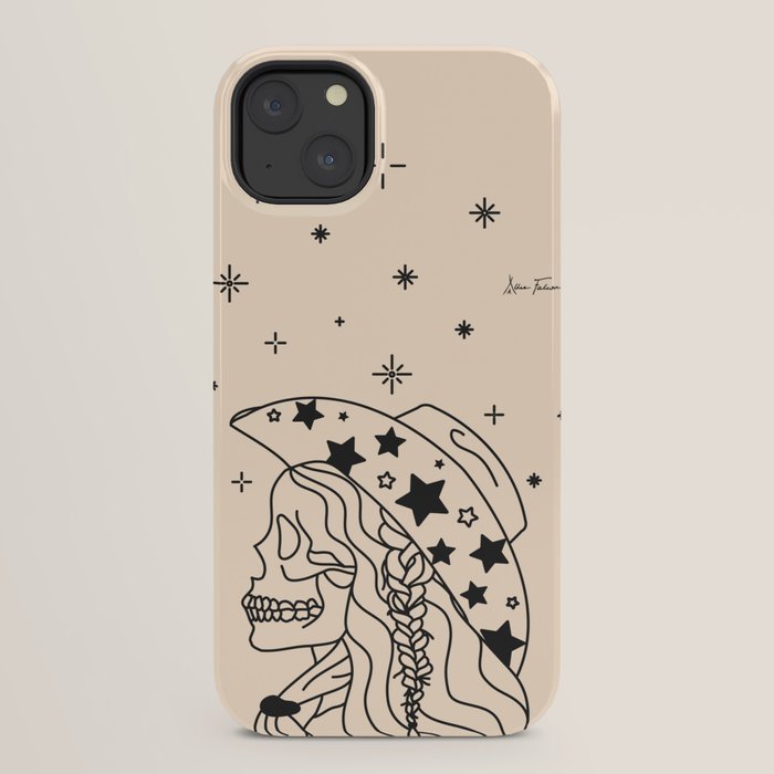 Love or Die Tryinâ - Rhinestone Cowgirl Black & Cream iPhone Case Gallery Image 22