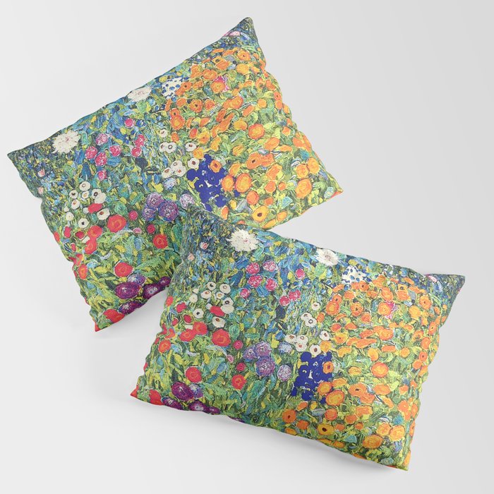 Gustav Klimt Flower Garden 2 Pillow Sham Gallery Image 1