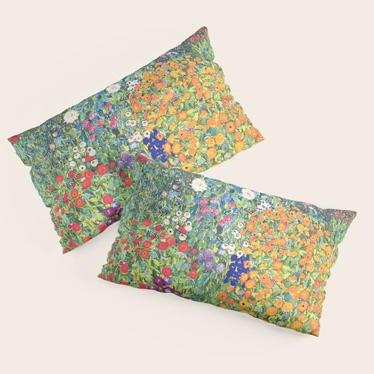 Gustav Klimt Flower Garden 2 Pillow Sham Gallery Image 2