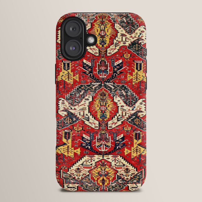 Dragon Sumakh Antique East Caucasus Kuba Rug Print iPhone Case Gallery Image 14