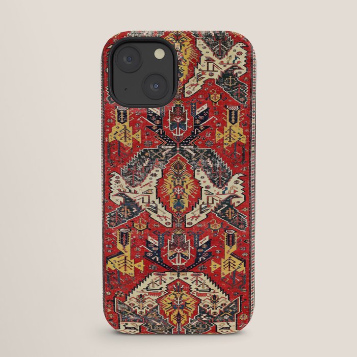 Dragon Sumakh Antique East Caucasus Kuba Rug Print iPhone Case Gallery Image 25