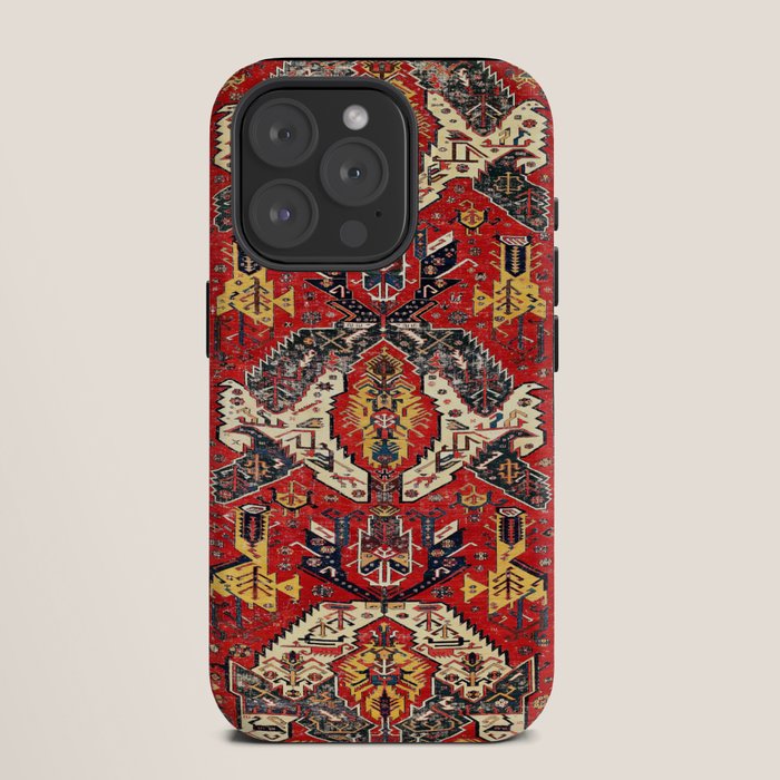 Dragon Sumakh Antique East Caucasus Kuba Rug Print iPhone Case Gallery Image 11