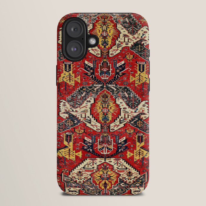 Dragon Sumakh Antique East Caucasus Kuba Rug Print iPhone Case Gallery Image 10