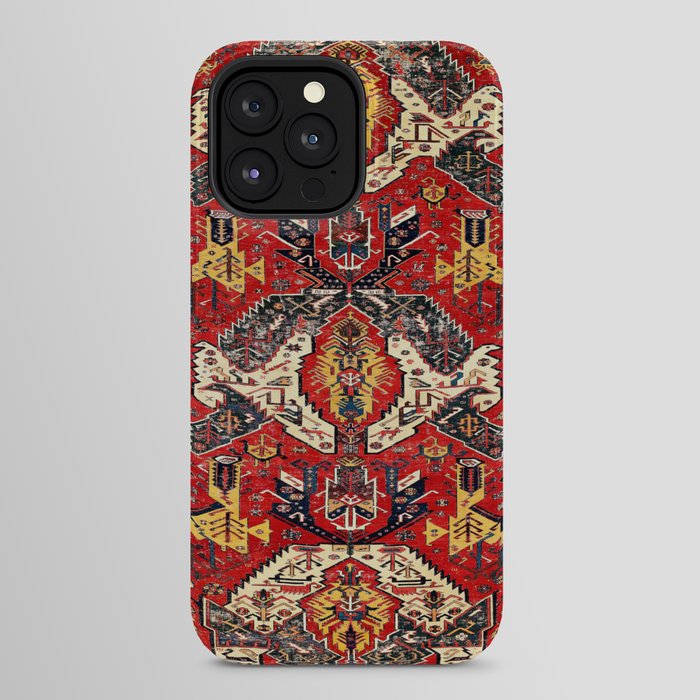 Dragon Sumakh Antique East Caucasus Kuba Rug Print iPhone Case Gallery Image 24