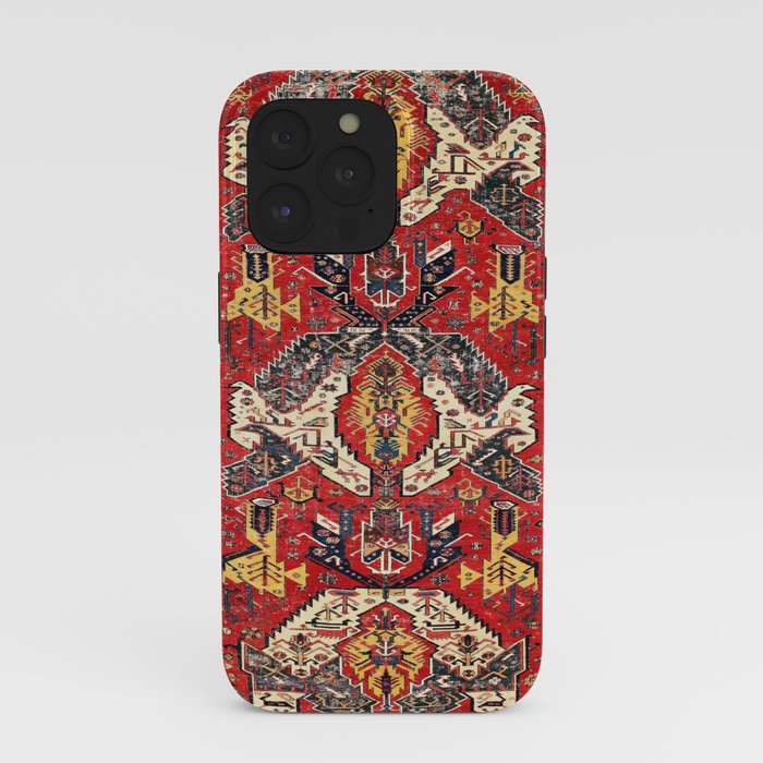 Dragon Sumakh Antique East Caucasus Kuba Rug Print iPhone Case Gallery Image 39
