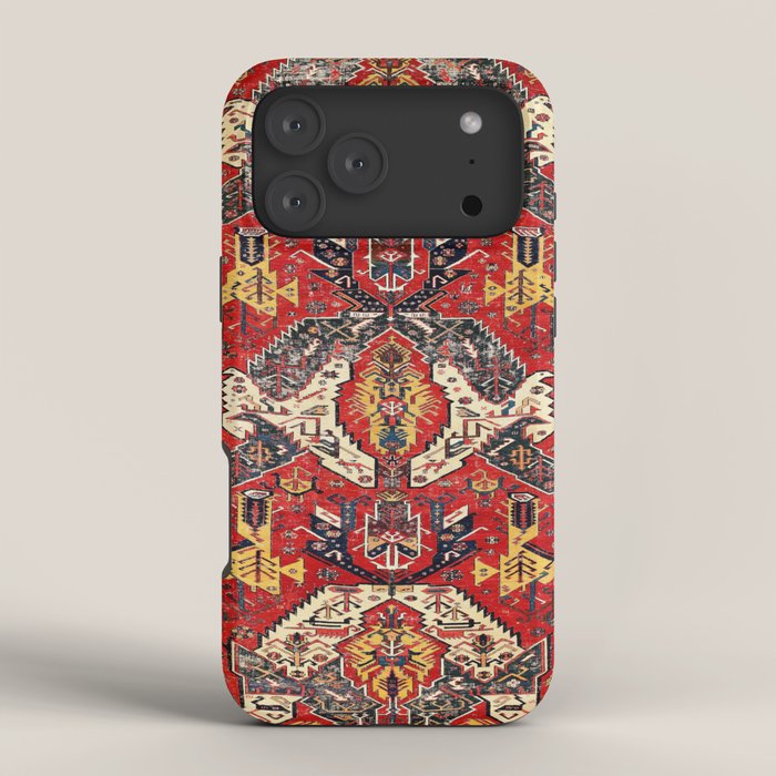 Dragon Sumakh Antique East Caucasus Kuba Rug Print iPhone Case Gallery Image 4