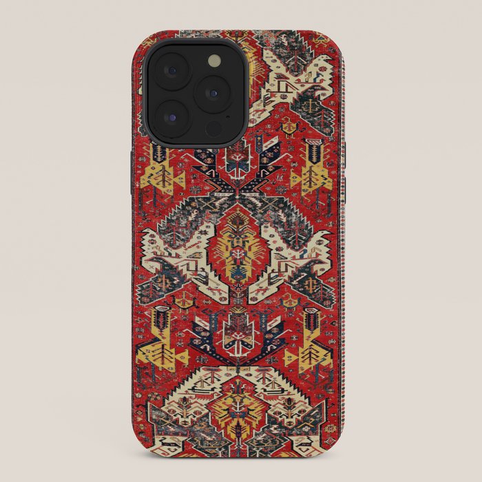 Dragon Sumakh Antique East Caucasus Kuba Rug Print iPhone Case Gallery Image 36