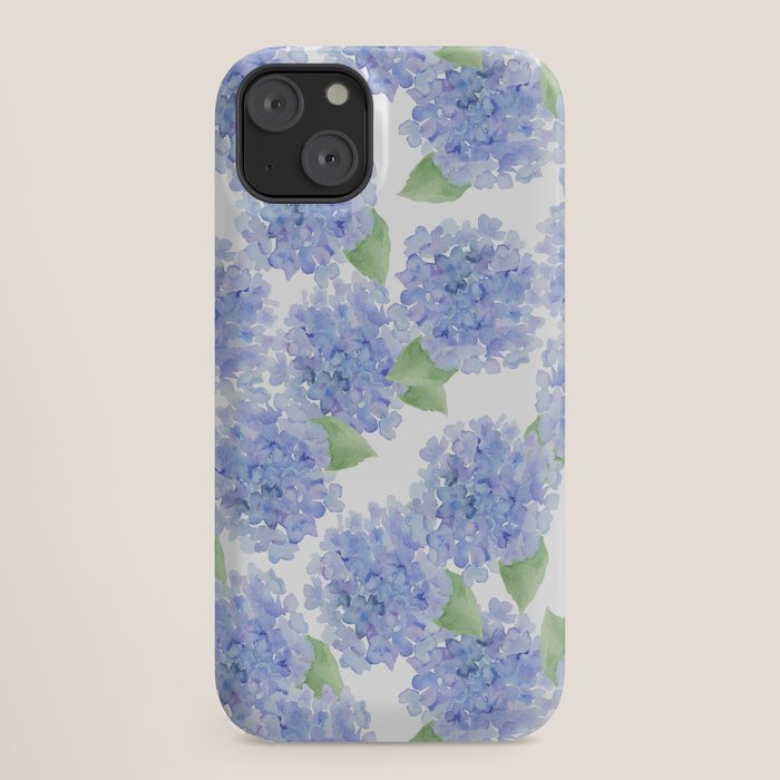 Elegant lavender lilac watercolor hydrangea floral iPhone Case Gallery Image 18