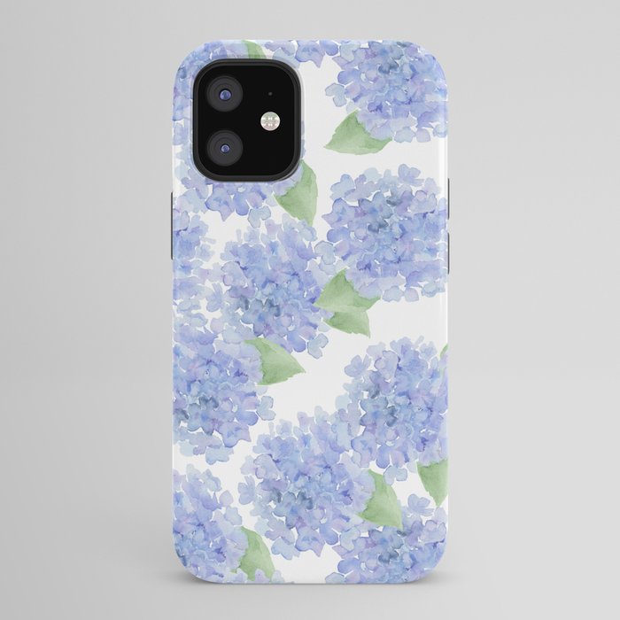 Elegant lavender lilac watercolor hydrangea floral iPhone Case Gallery Image 42