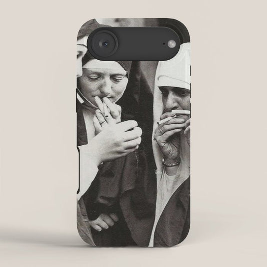 Nuns Smoking iPhone Case Gallery Image 2
