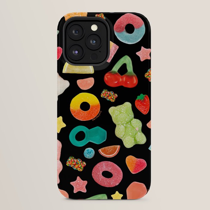 Candy Print in Black iPhone Case Gallery Image 24