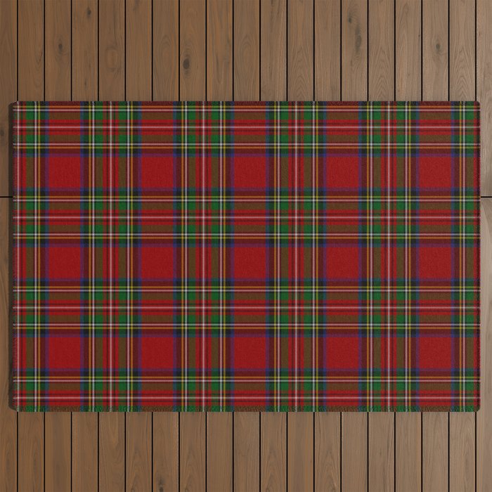 Royal Stewart Tartan Clan Outdoor Rug Gallery Image 2