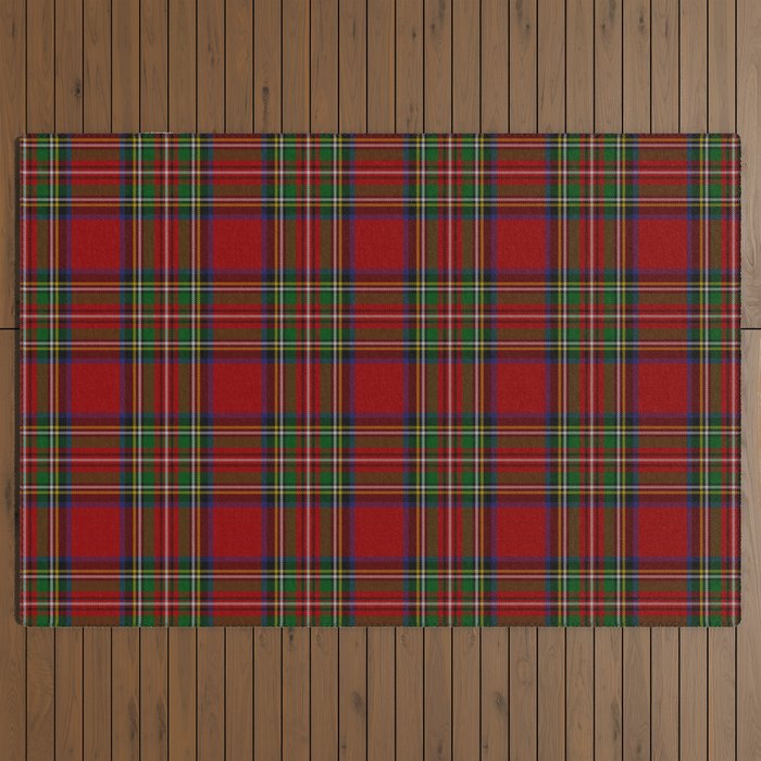 Royal Stewart Tartan Clan Outdoor Rug Gallery Image 3