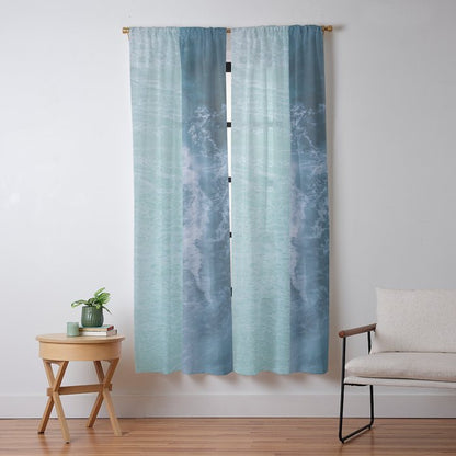 Turquoise Sea Window Curtain Gallery Image 13
