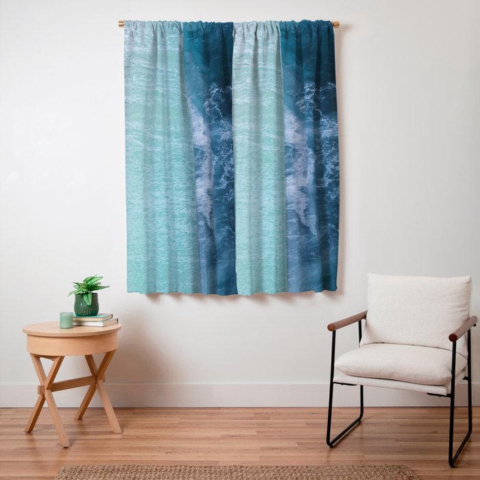 Turquoise Sea Window Curtain Gallery Image 7
