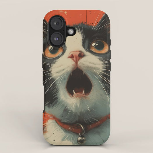 Shocked Cat II iPhone Case Gallery Image 1