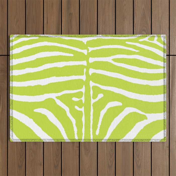 Zebra Wild Animal Print 223 Outdoor Rug Gallery Image 1