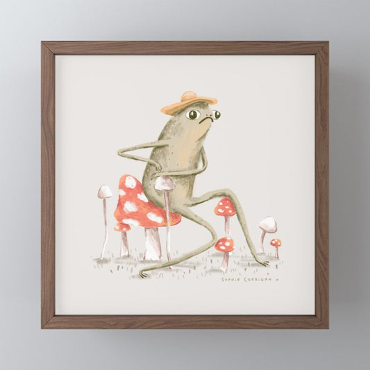 Awkward Toad Mini Art Print Gallery Image 2