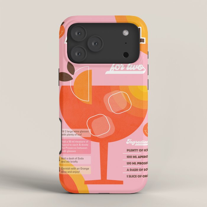Retro Cocktail Nº1 Aperol Spritz iPhone Case Gallery Image 4